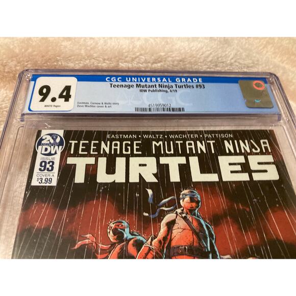 9.4 CGC Rating Teenage Mutant Ninja Turtles #93 Dave Wachter Cover A Comic - Picture 2 of 3